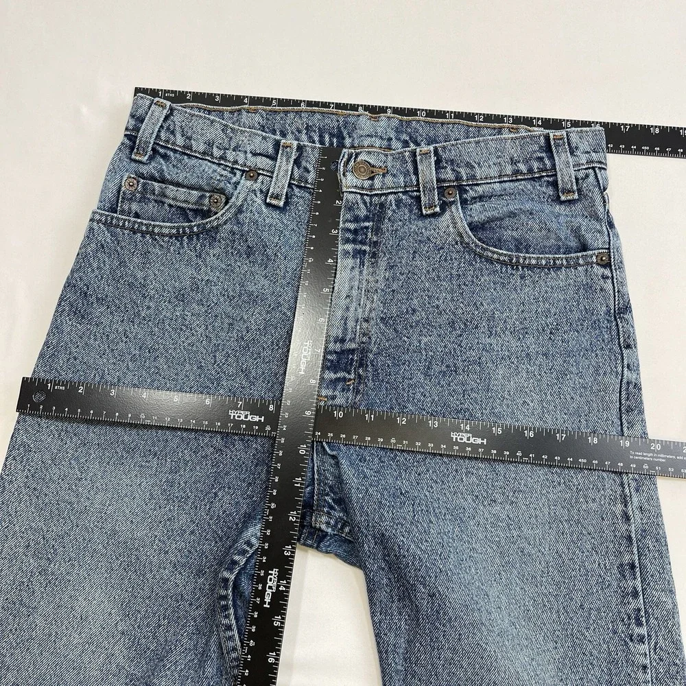 VTG Levi's 540 Jeans 33x32 Blue Relaxed Straight Leg Acid Wash 80's USA Made